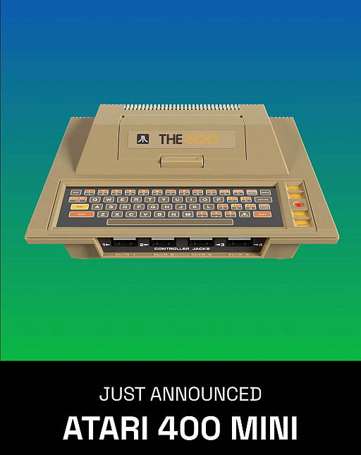 Atari 400」をモデルにした「Atari 400 Mini」発表。400だけでなく Atari 400」をモデルにした「Atari 400 Mini」発表。400だけでなく