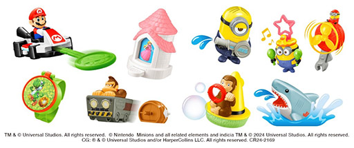 画像ギャラリー No.002のサムネイル画像 / マクドナルドとUSJがコラボ! ハッピーセット「ユニバーサル・スタジオ・ジャパン オールスターズ」,7月12日から期間限定で発売