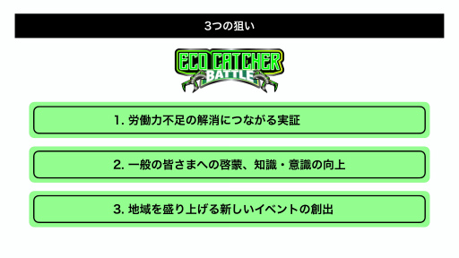 ꡼ No.008 | ֥ʬ̥Eco Catcher Battleפ⤿餹Ҳ׸eݡĥ٥ȤƺŸ򼨤ȯɽݡ