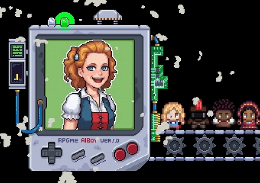 画像ギャラリー No.011のサムネイル画像 / AIで8ビット風RPGを作り,ゲームボーイ風ダミーカートリッジのギフトにできるサービスのクラウドファンディングがスタート