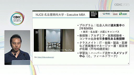 ���������꡼ No.007�Υ���ͥ������ / ������ȳ������ϴ���ޤ����������Τꤿ��MBA�Τ��ȡ����ˤʤ륳���Ȥȥ꥿���󡤤����Ƴ�ȯ�Ǥ�ͭ������õ���CEDEC 2025��