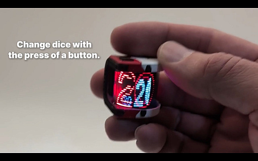 画像ギャラリー No.004のサムネイル画像 / 小さなボディに10種類のダイスを内蔵。TRPGやボードゲームに便利な電子ダイスがクラウドファンディング中