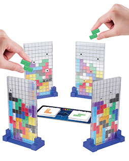 画像ギャラリー No.009のサムネイル画像 / テトリミノを手に持って積み上げていく「テトリスボードゲーム」，4月下旬に発売決定