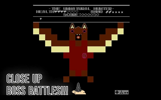 画像ギャラリー No.005のサムネイル画像 / 横スクロールACTとガンSTG，超常現象との戦いが2つのシステムで描かれる新作ファミコンゲーム「The UnNatural Hunter」が登場