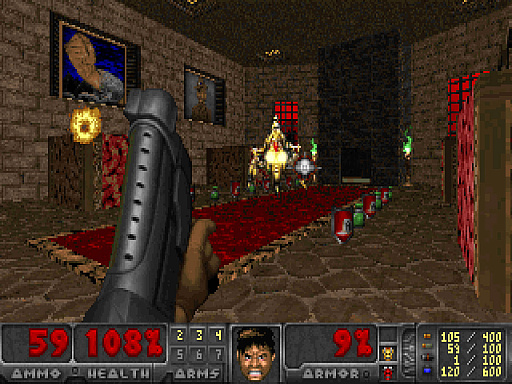 画像ギャラリー No.001のサムネイル画像 / AIのレスポンスを待つ間にFPS「DOOM」のフリー版を楽しもう。AI作業と暇つぶしを両立させる「kaboom.claude」とは