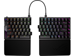 左右分割式のゲーマー向けワイヤレスキーボード「ROG Falcata」がASUSから発売に。税込約5万8000円