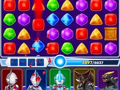 「ウルトラマン パズルシュワッチ!!」,正式サービスを開始。「ウルトラマン」シリーズ公式のスマホ向けマッチ3パズル
