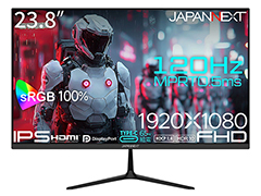 USB Type-C接続が可能で120Hz表示に対応した23.8型フルHDディスプレイがJAPANNEXTから発売に